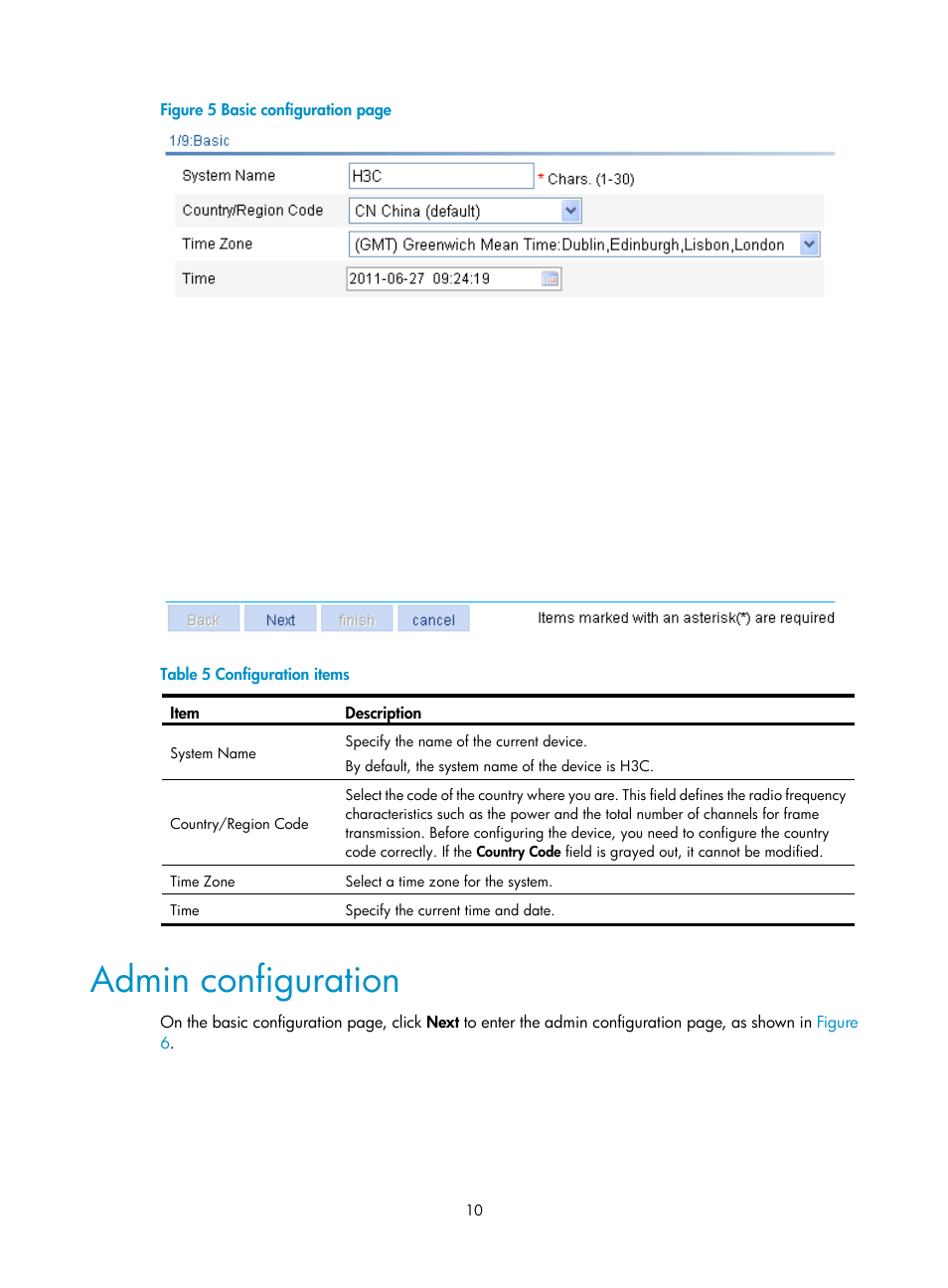 Admin configuration | H3C Technologies H3C WX3000E Series Wireless Switches User Manual | Page 26 / 640