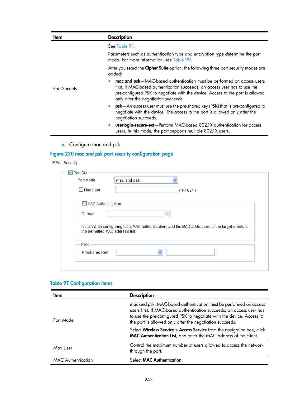 H3C Technologies H3C WX3000E Series Wireless Switches User Manual | Page 261 / 640