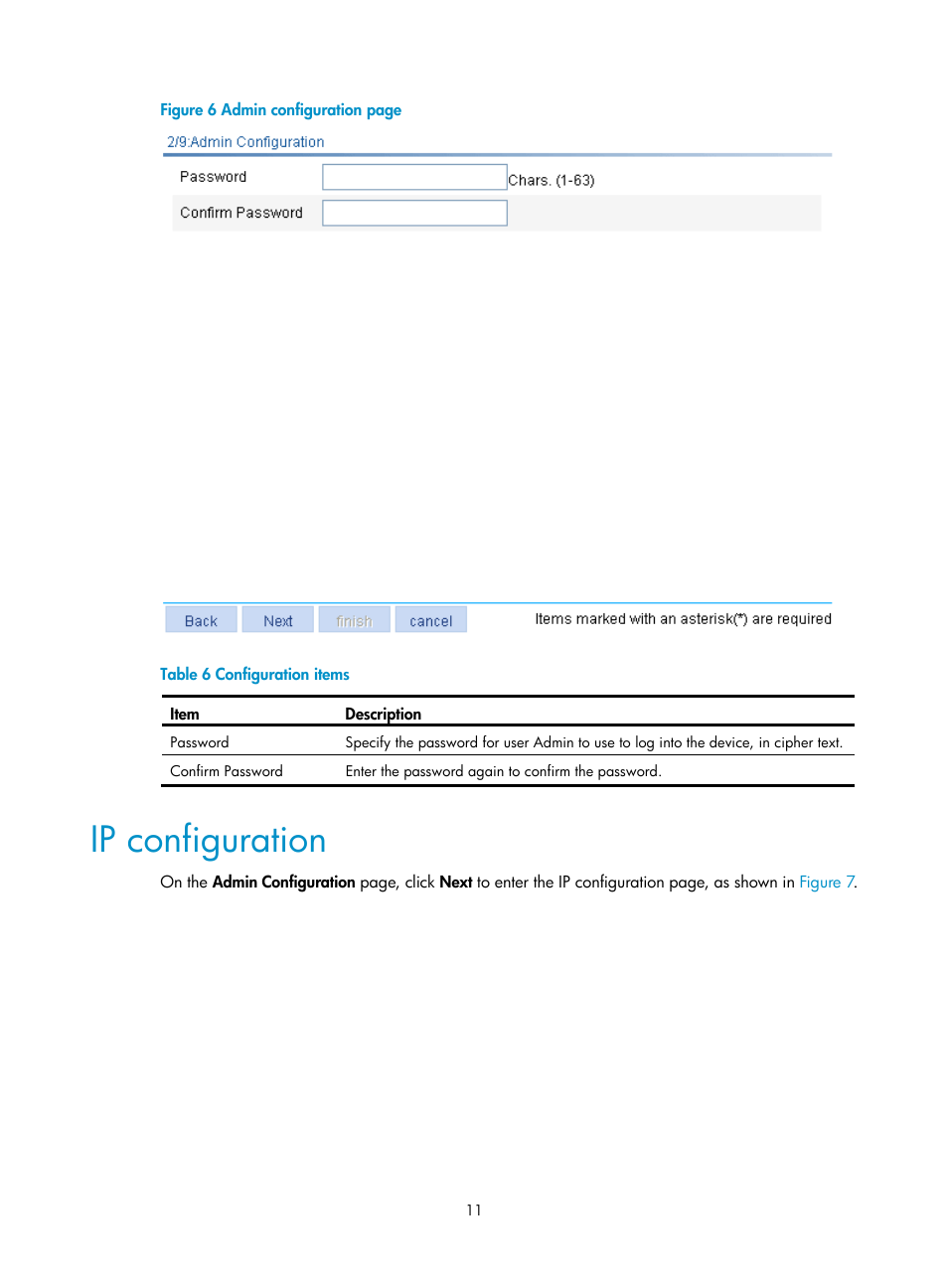 Ip configuration | H3C Technologies H3C WX3000E Series Wireless Switches User Manual | Page 27 / 640