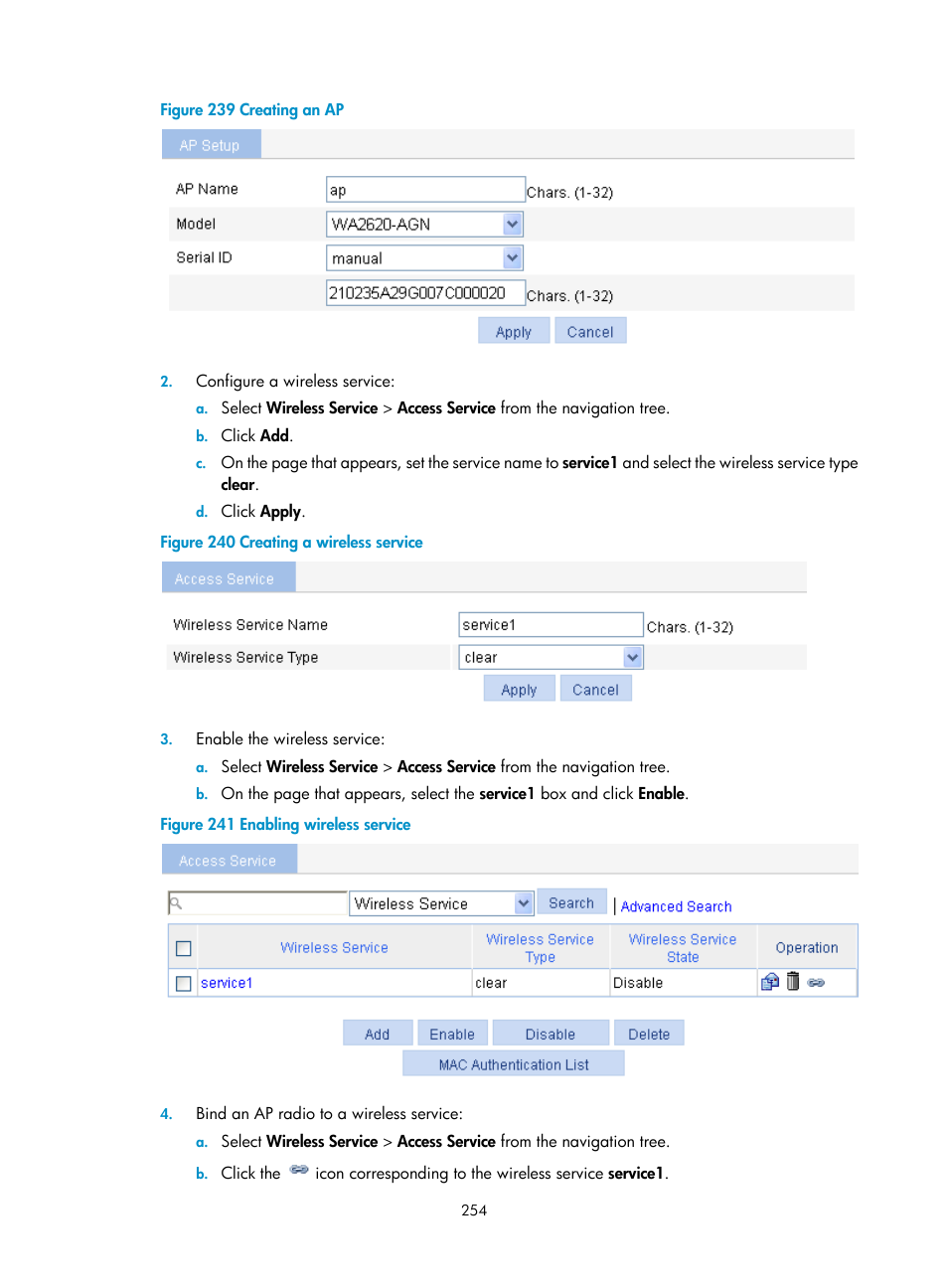 H3C Technologies H3C WX3000E Series Wireless Switches User Manual | Page 270 / 640