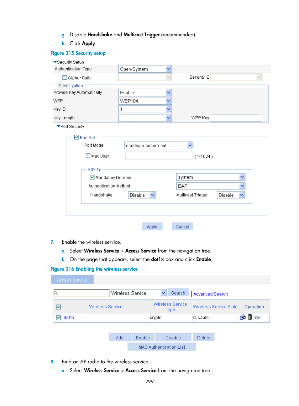 H3C Technologies H3C WX3000E Series Wireless Switches User Manual | Page 315 / 640