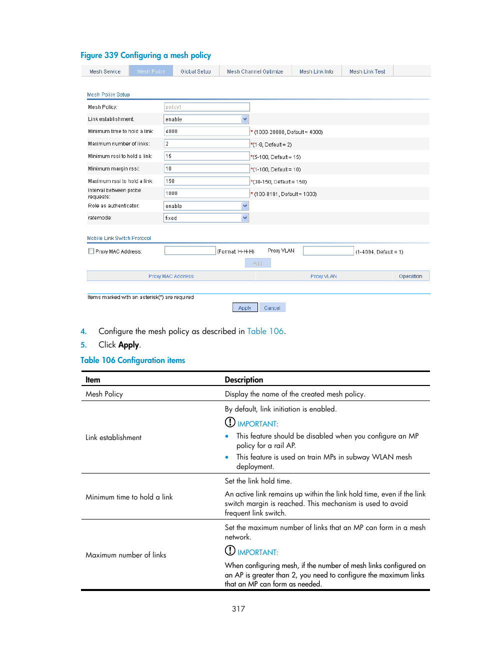 H3C Technologies H3C WX3000E Series Wireless Switches User Manual | Page 333 / 640