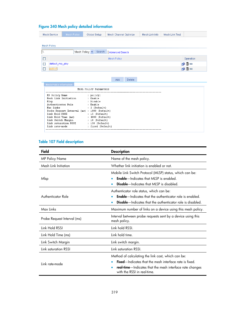 H3C Technologies H3C WX3000E Series Wireless Switches User Manual | Page 335 / 640