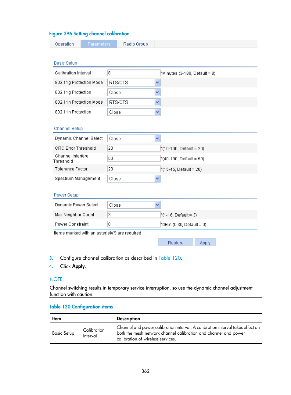 H3C Technologies H3C WX3000E Series Wireless Switches User Manual | Page 378 / 640