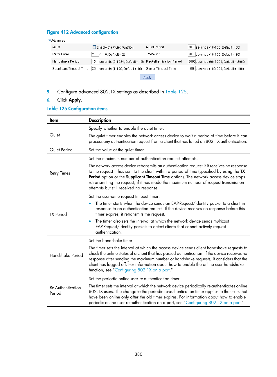 H3C Technologies H3C WX3000E Series Wireless Switches User Manual | Page 396 / 640
