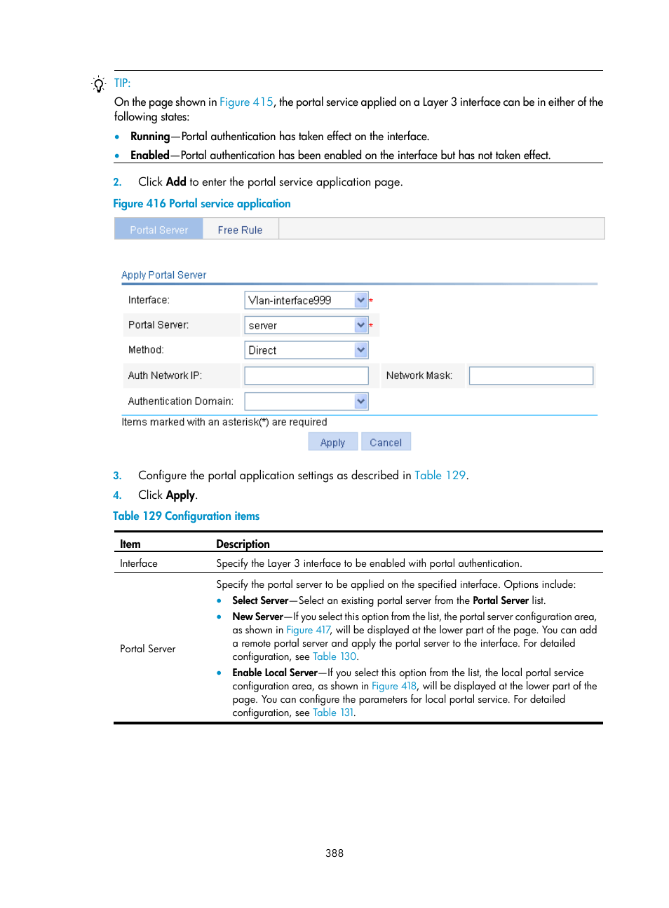 H3C Technologies H3C WX3000E Series Wireless Switches User Manual | Page 404 / 640