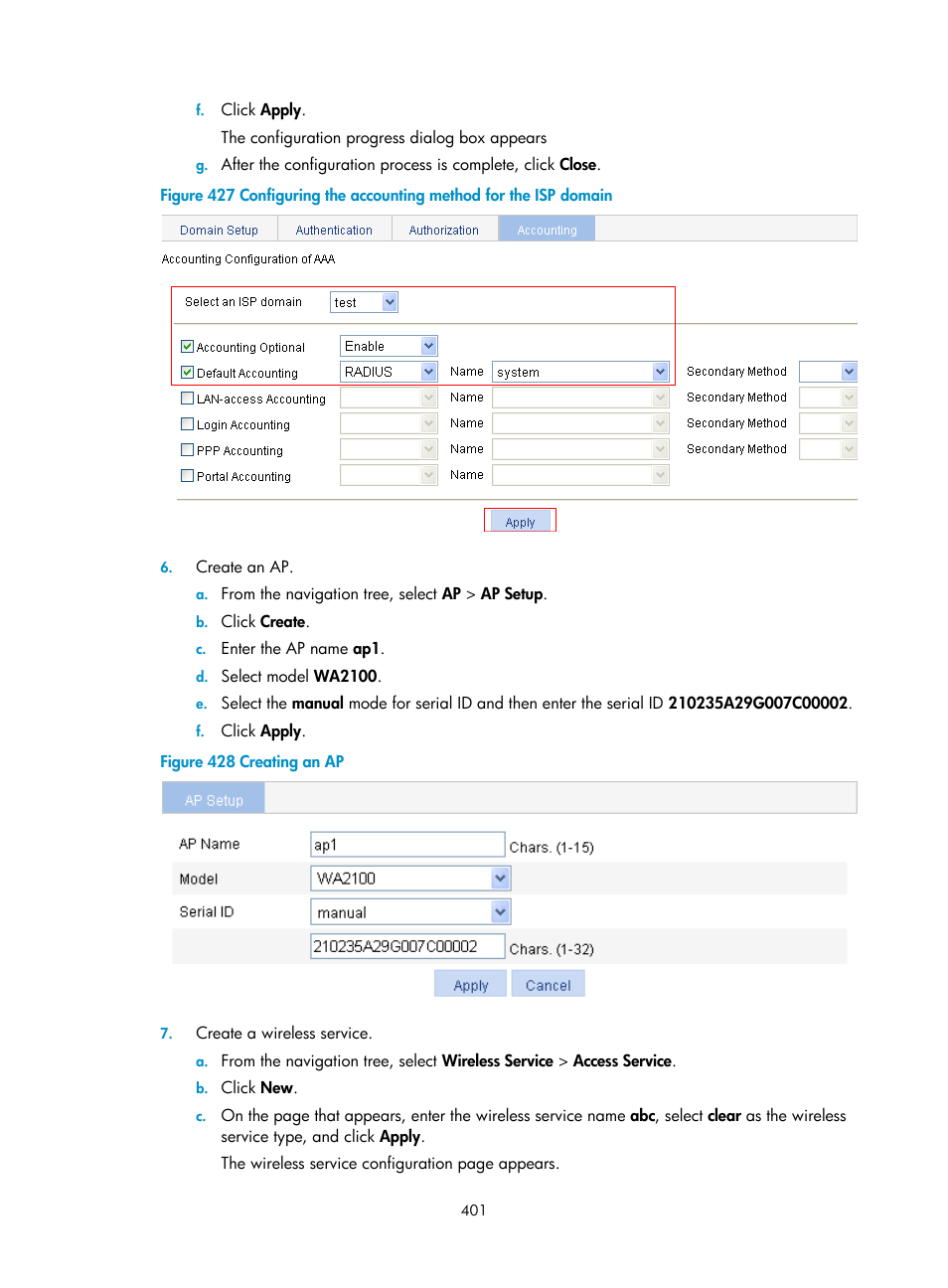 H3C Technologies H3C WX3000E Series Wireless Switches User Manual | Page 417 / 640