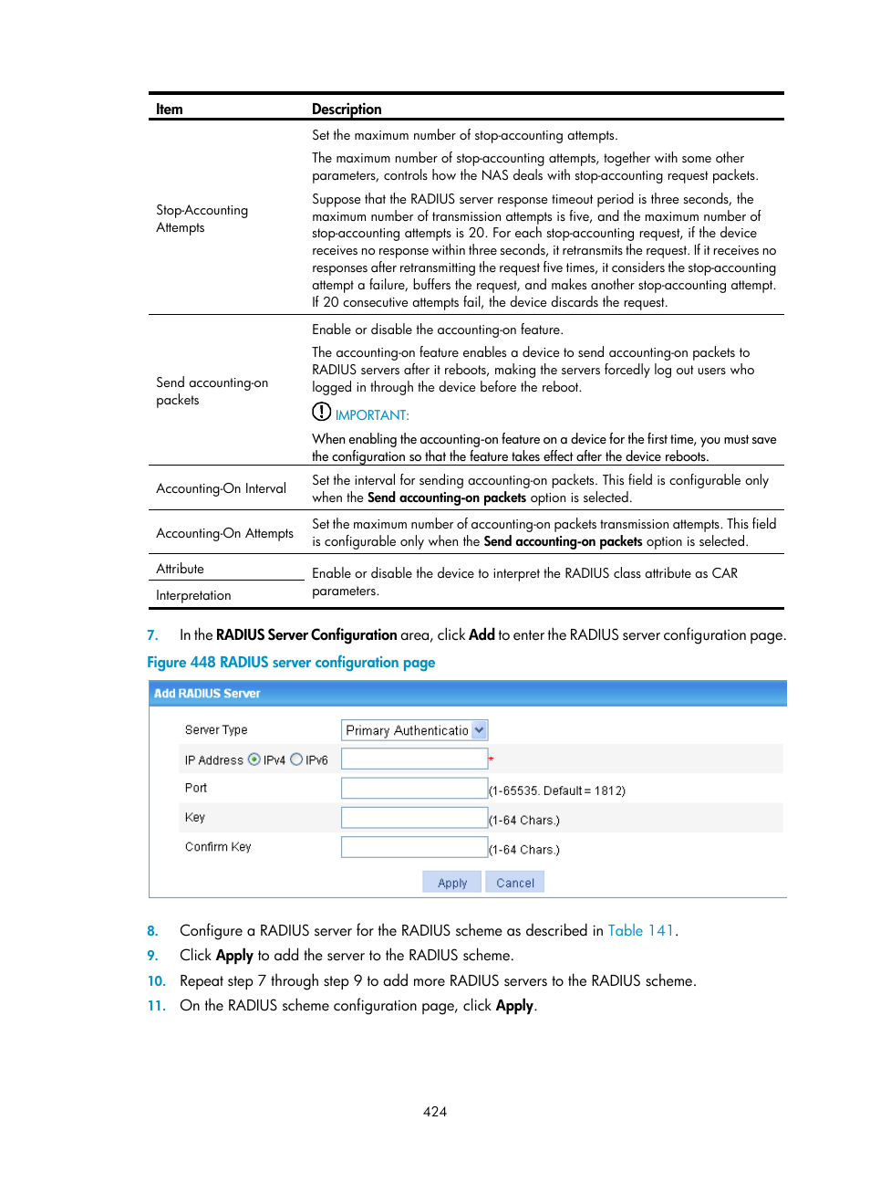 H3C Technologies H3C WX3000E Series Wireless Switches User Manual | Page 440 / 640