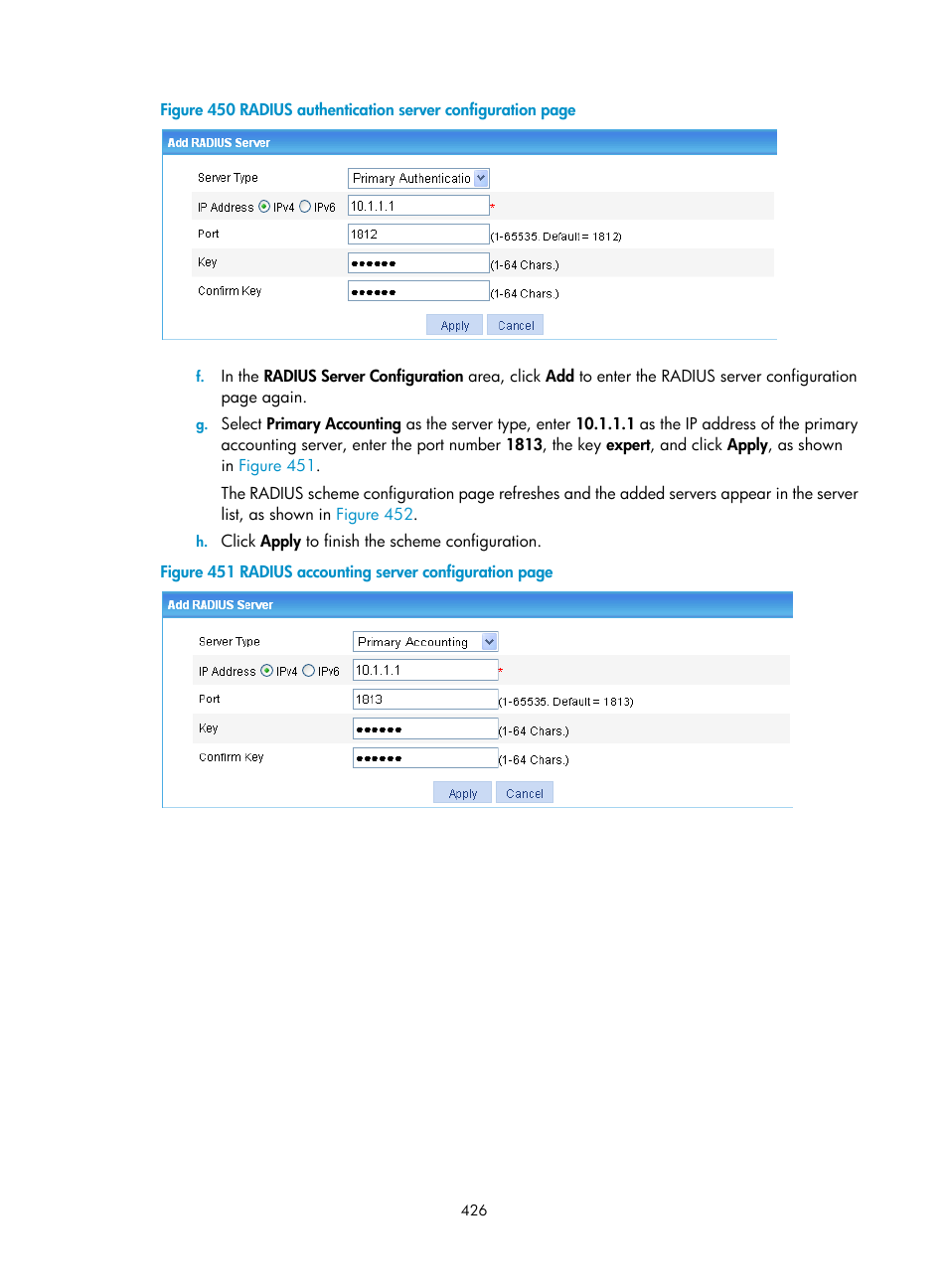 H3C Technologies H3C WX3000E Series Wireless Switches User Manual | Page 442 / 640