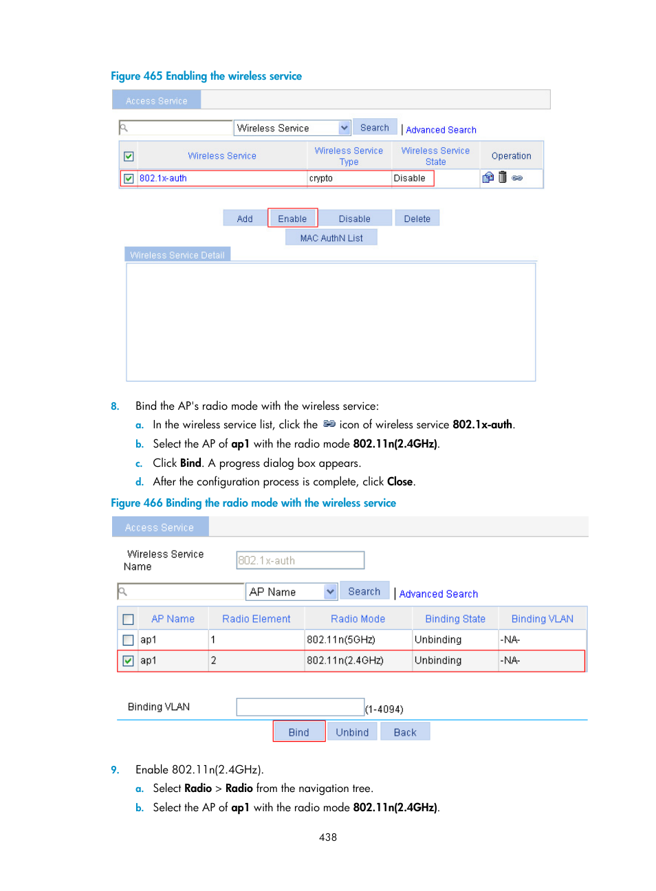 H3C Technologies H3C WX3000E Series Wireless Switches User Manual | Page 454 / 640