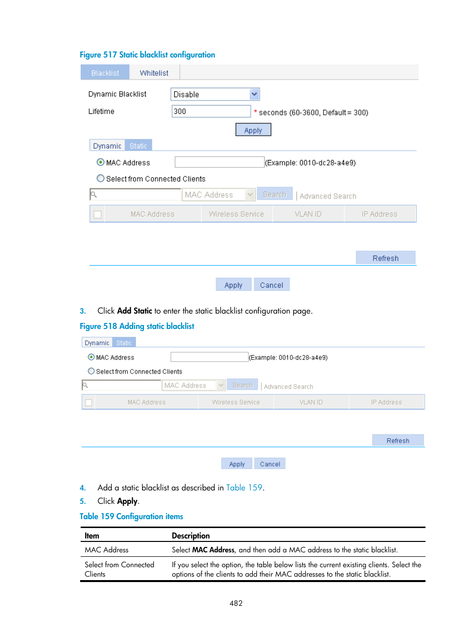 H3C Technologies H3C WX3000E Series Wireless Switches User Manual | Page 498 / 640