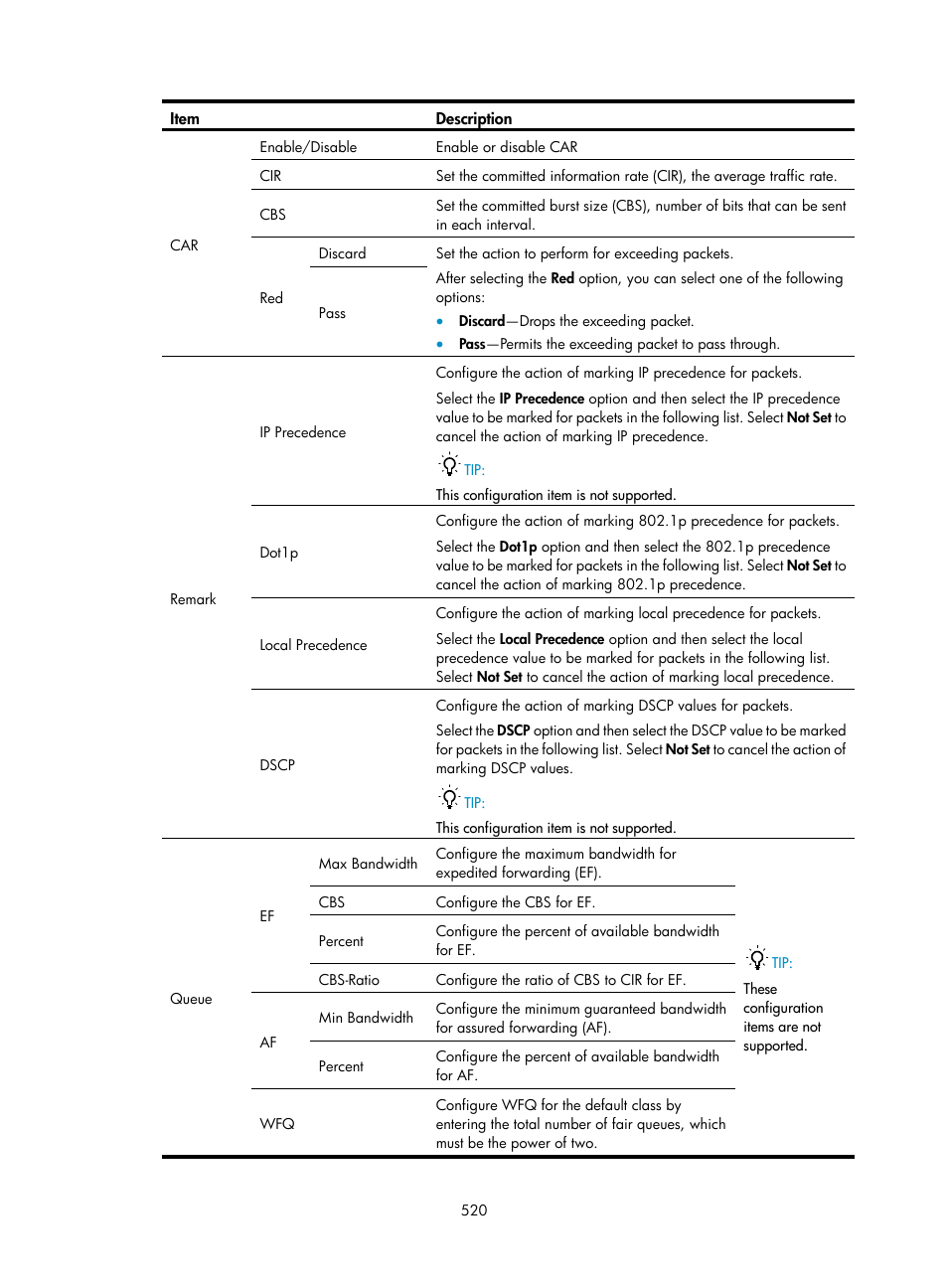 H3C Technologies H3C WX3000E Series Wireless Switches User Manual | Page 536 / 640
