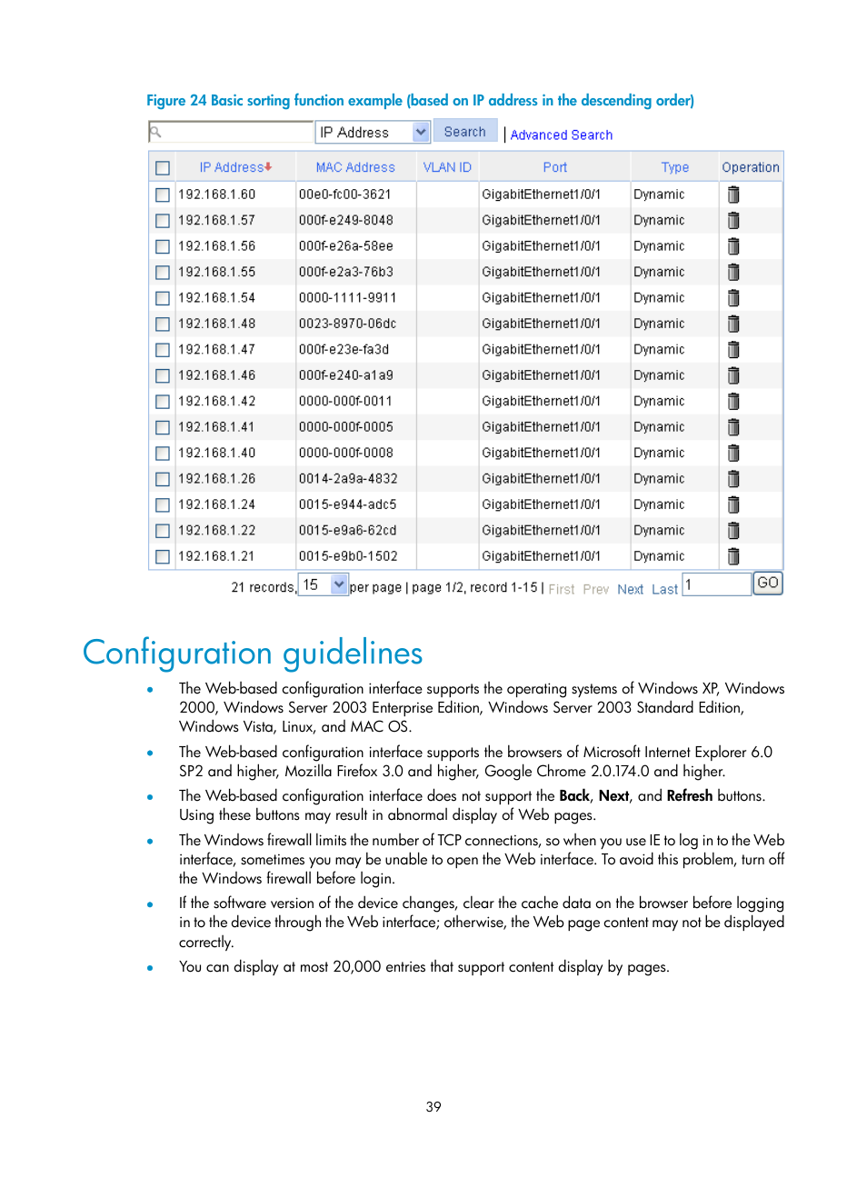 Configuration guidelines | H3C Technologies H3C WX3000E Series Wireless Switches User Manual | Page 55 / 640