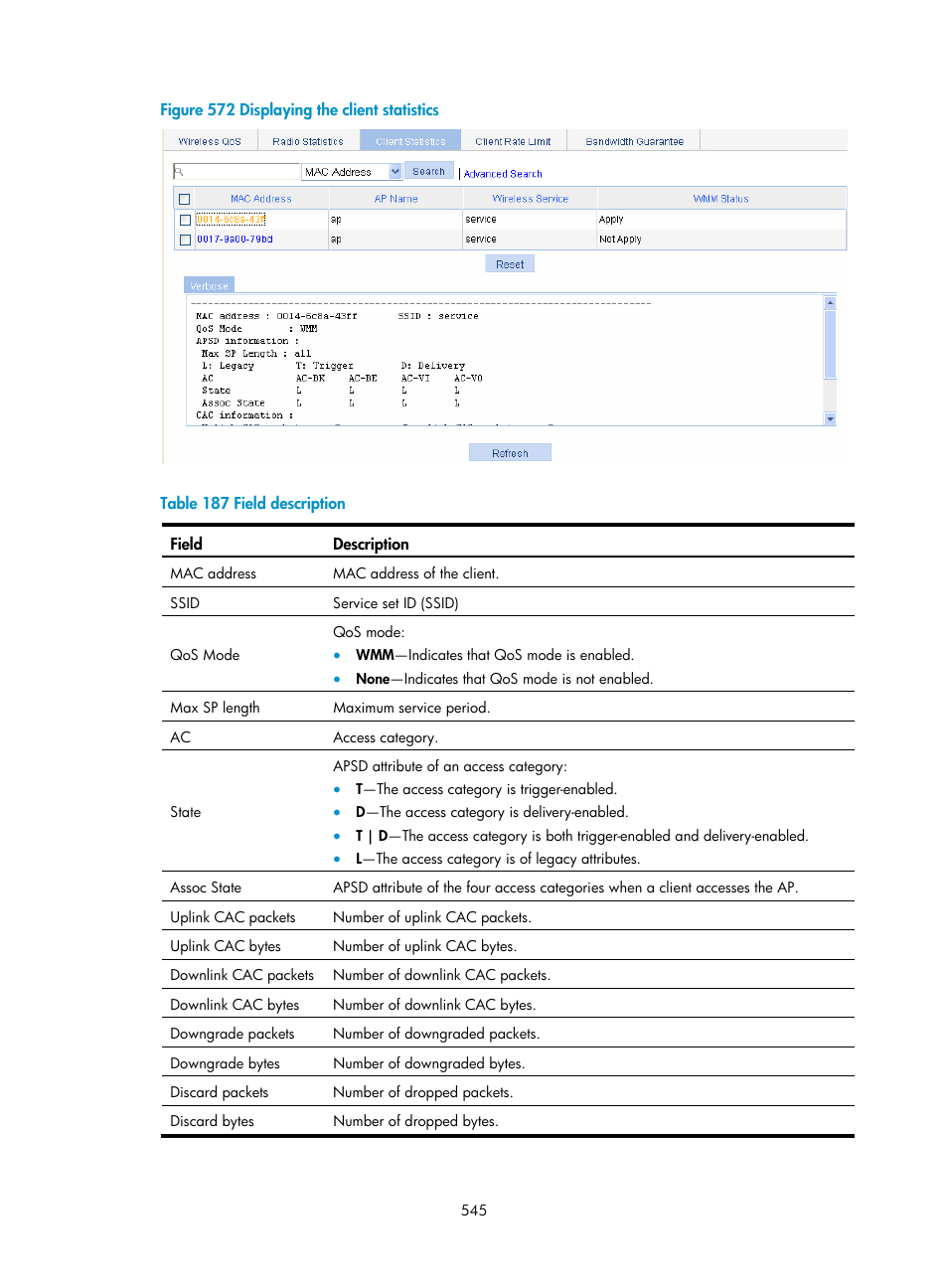 H3C Technologies H3C WX3000E Series Wireless Switches User Manual | Page 561 / 640