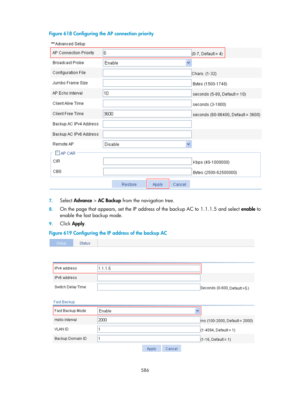 H3C Technologies H3C WX3000E Series Wireless Switches User Manual | Page 602 / 640
