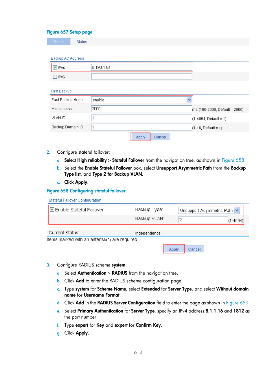 H3C Technologies H3C WX3000E Series Wireless Switches User Manual | Page 629 / 640