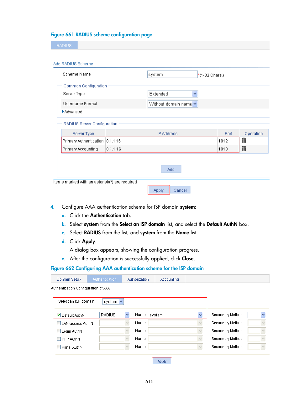 Figure 661, Click | H3C Technologies H3C WX3000E Series Wireless Switches User Manual | Page 631 / 640