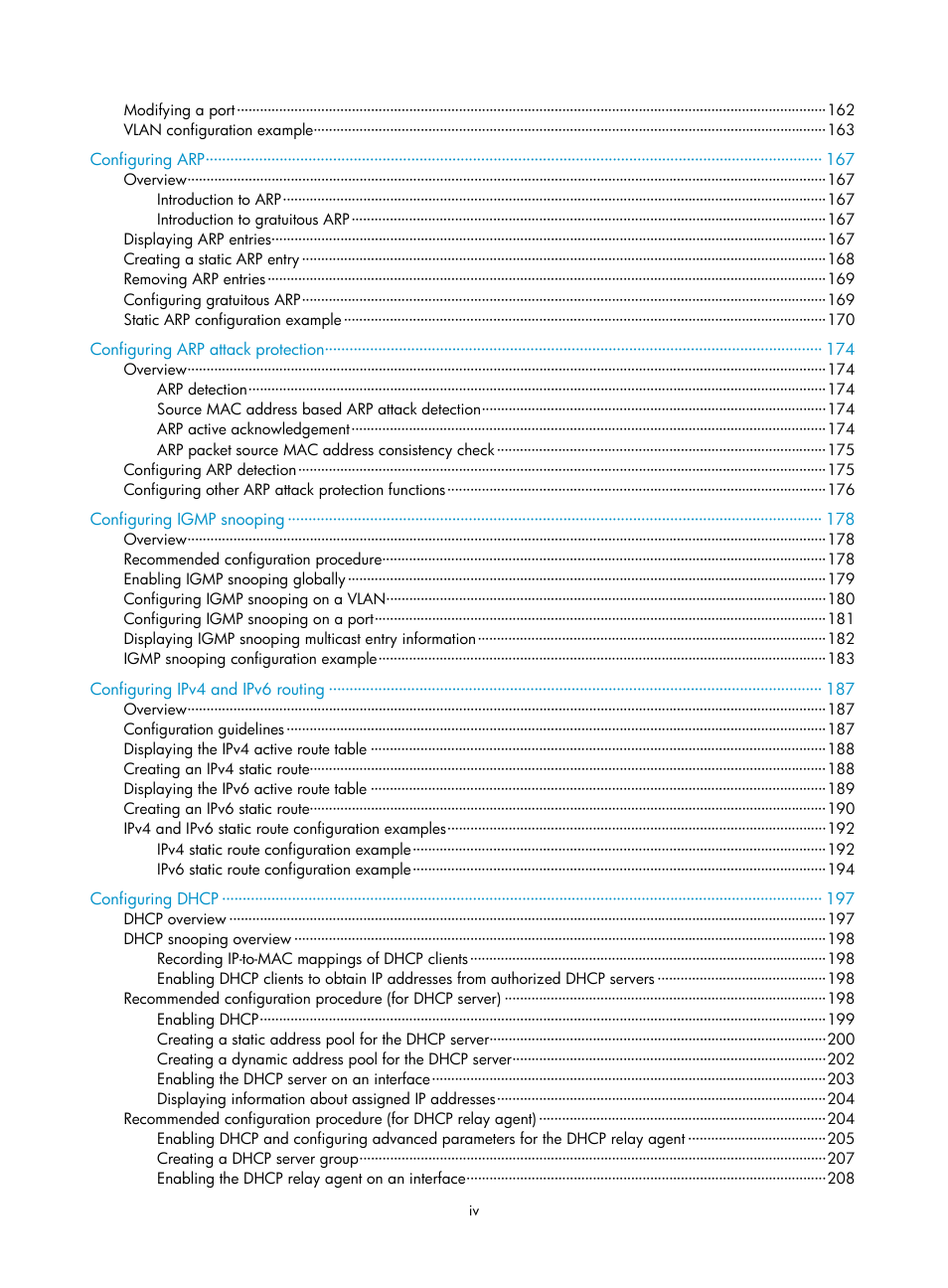H3C Technologies H3C WX3000E Series Wireless Switches User Manual | Page 10 / 965