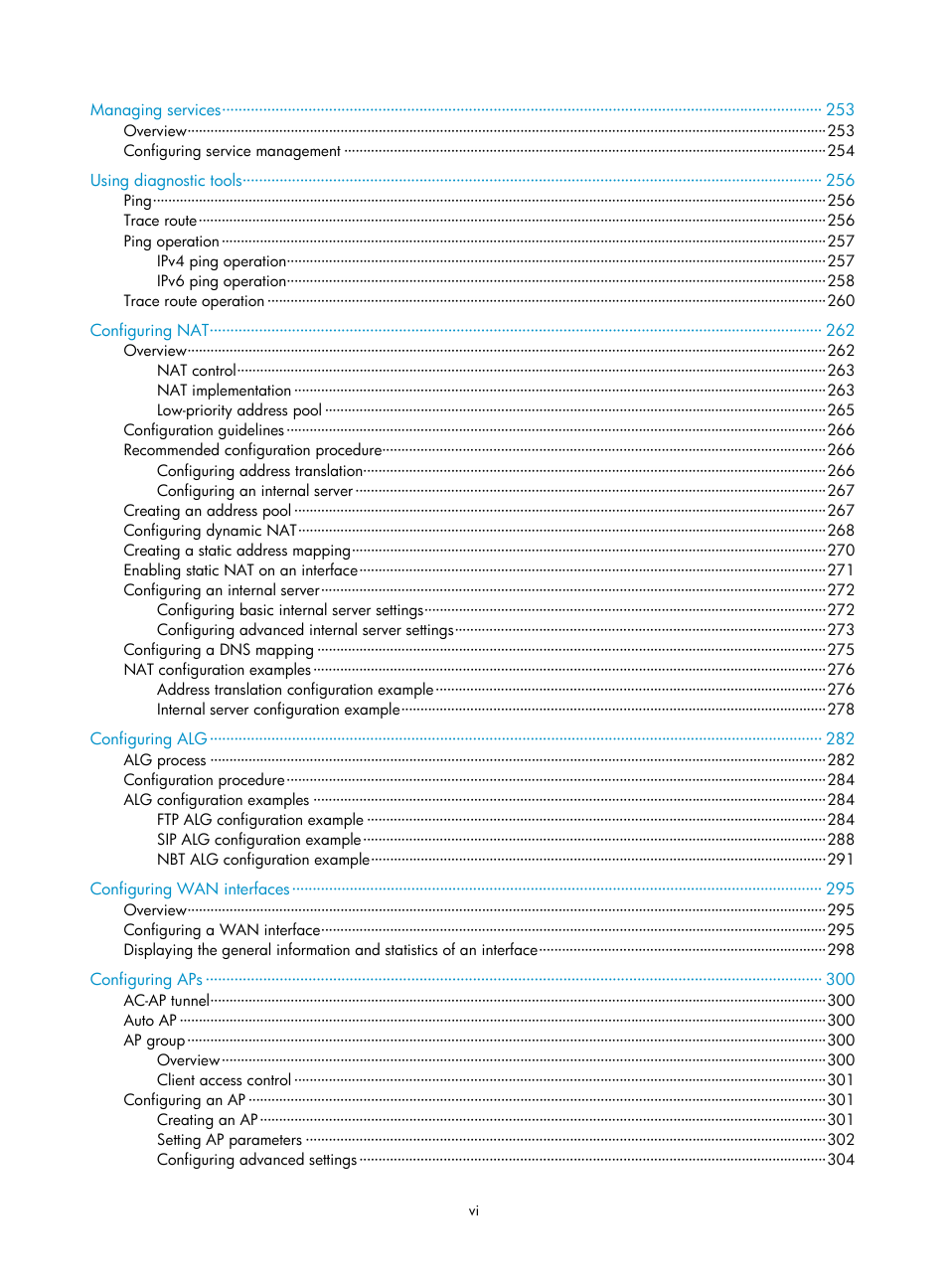 H3C Technologies H3C WX3000E Series Wireless Switches User Manual | Page 12 / 965