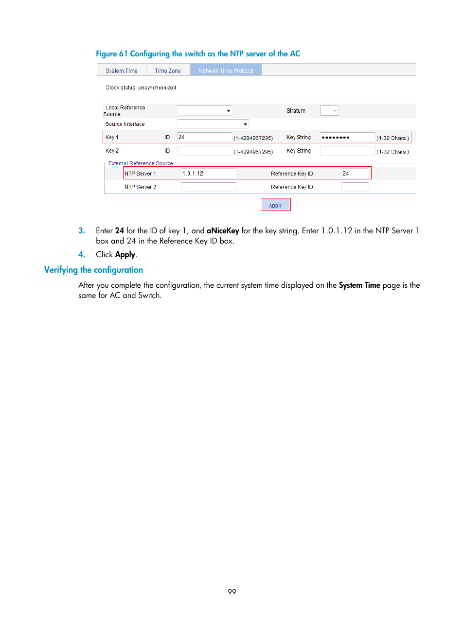 Verifying the configuration | H3C Technologies H3C WX3000E Series Wireless Switches User Manual | Page 120 / 965