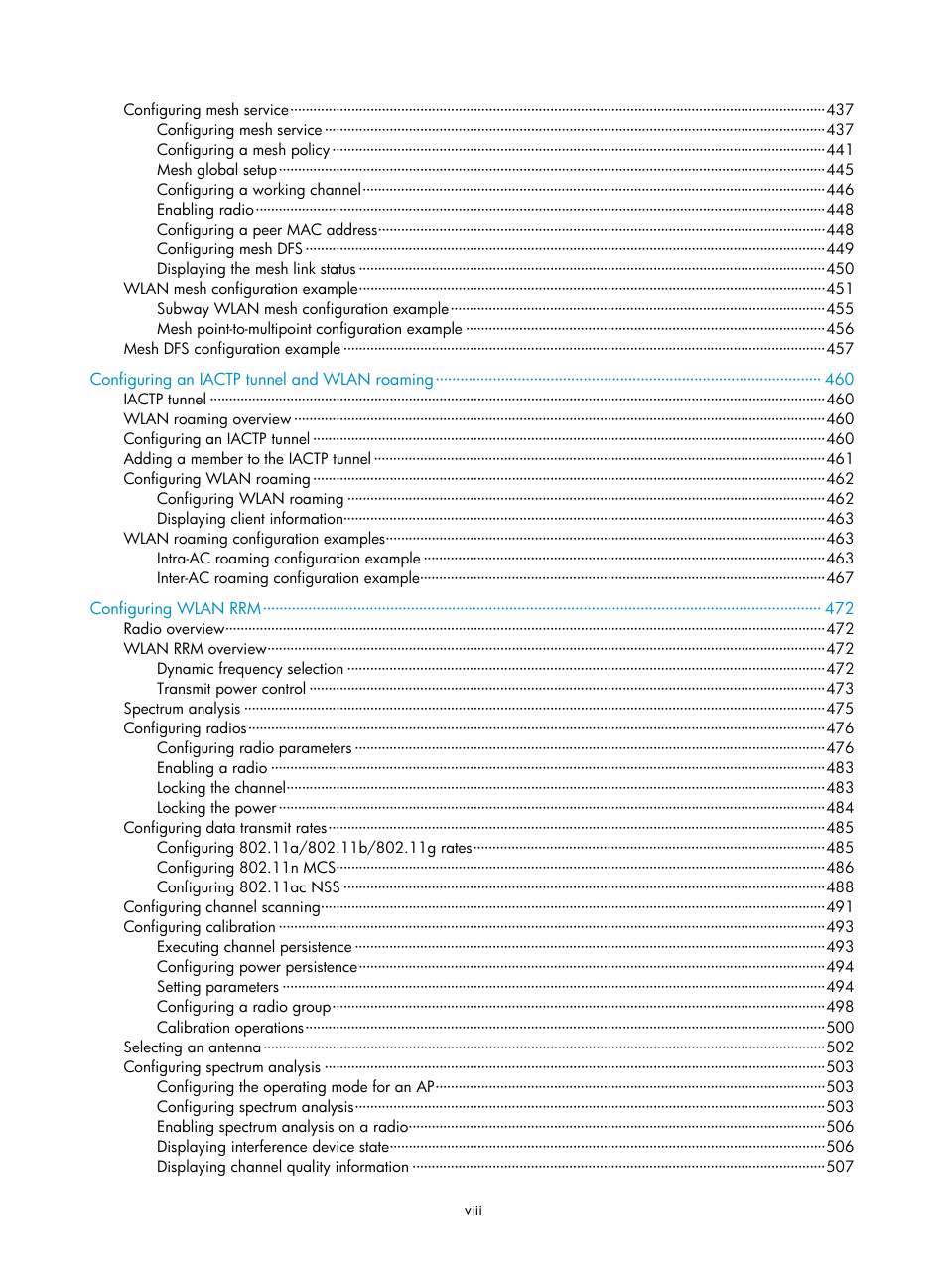 H3C Technologies H3C WX3000E Series Wireless Switches User Manual | Page 14 / 965