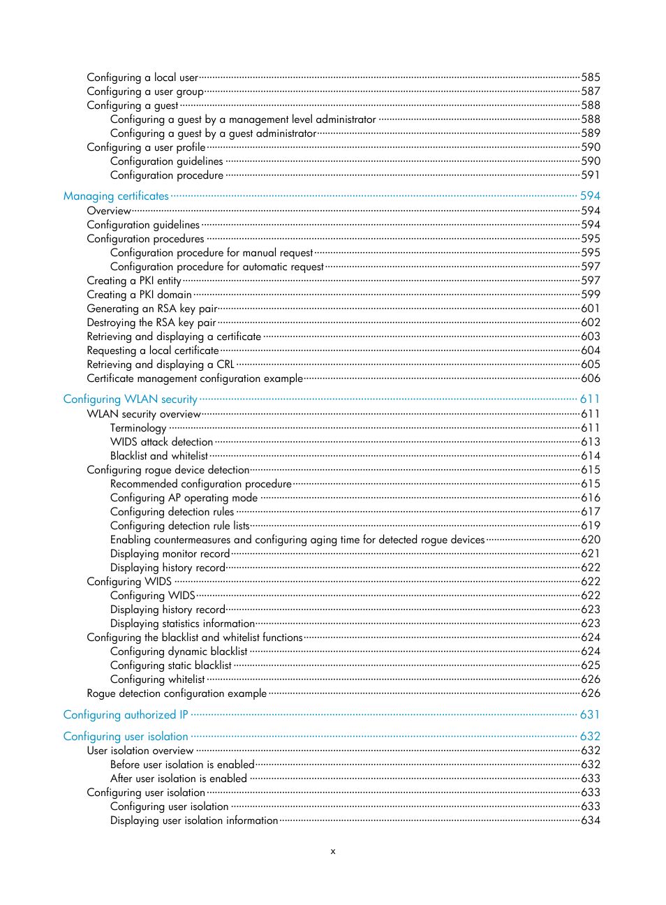 H3C Technologies H3C WX3000E Series Wireless Switches User Manual | Page 16 / 965