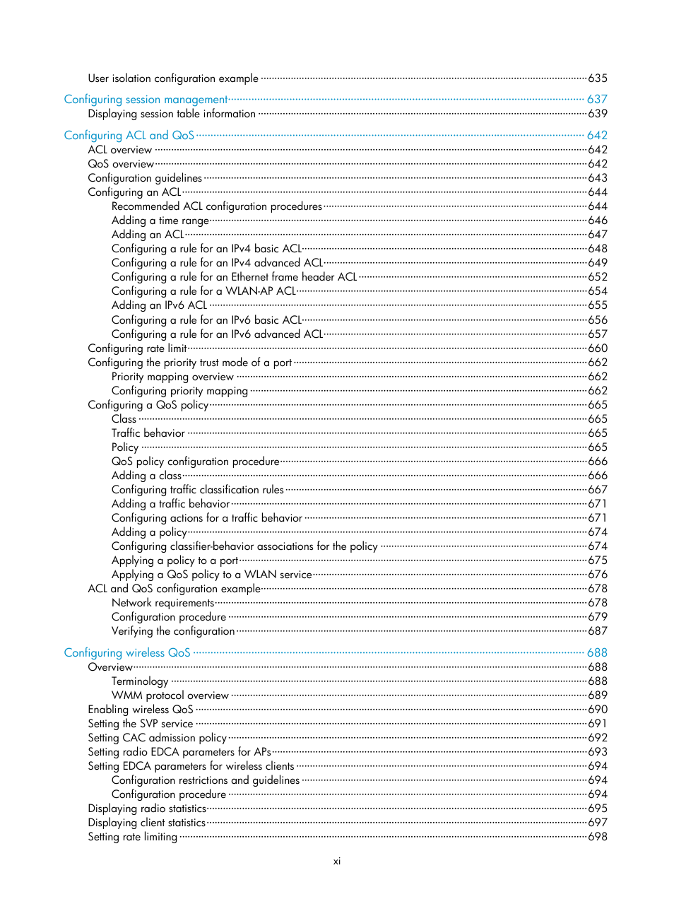 H3C Technologies H3C WX3000E Series Wireless Switches User Manual | Page 17 / 965