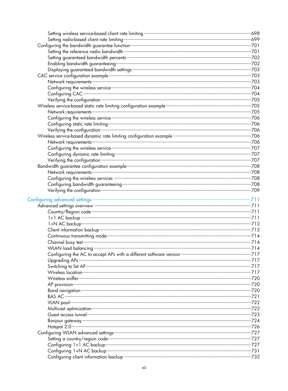 H3C Technologies H3C WX3000E Series Wireless Switches User Manual | Page 18 / 965