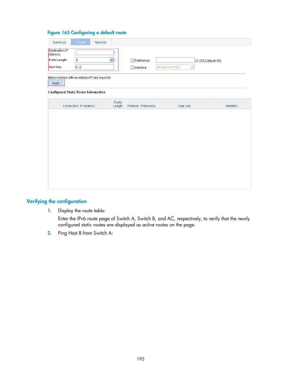 Verifying the configuration | H3C Technologies H3C WX3000E Series Wireless Switches User Manual | Page 216 / 965