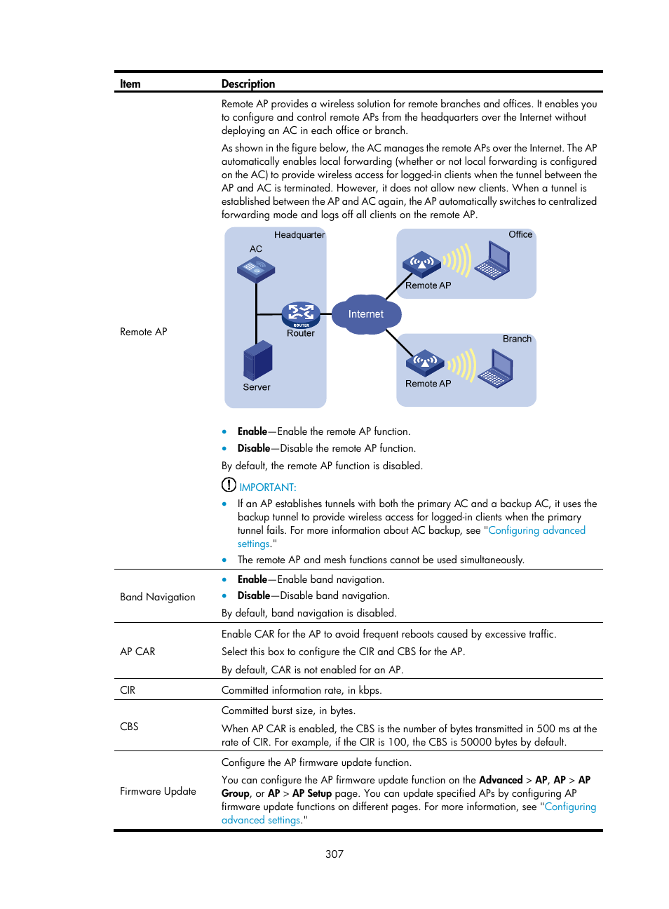 H3C Technologies H3C WX3000E Series Wireless Switches User Manual | Page 328 / 965