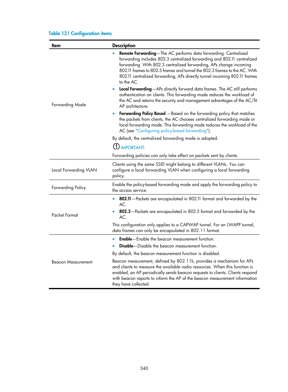 H3C Technologies H3C WX3000E Series Wireless Switches User Manual | Page 361 / 965