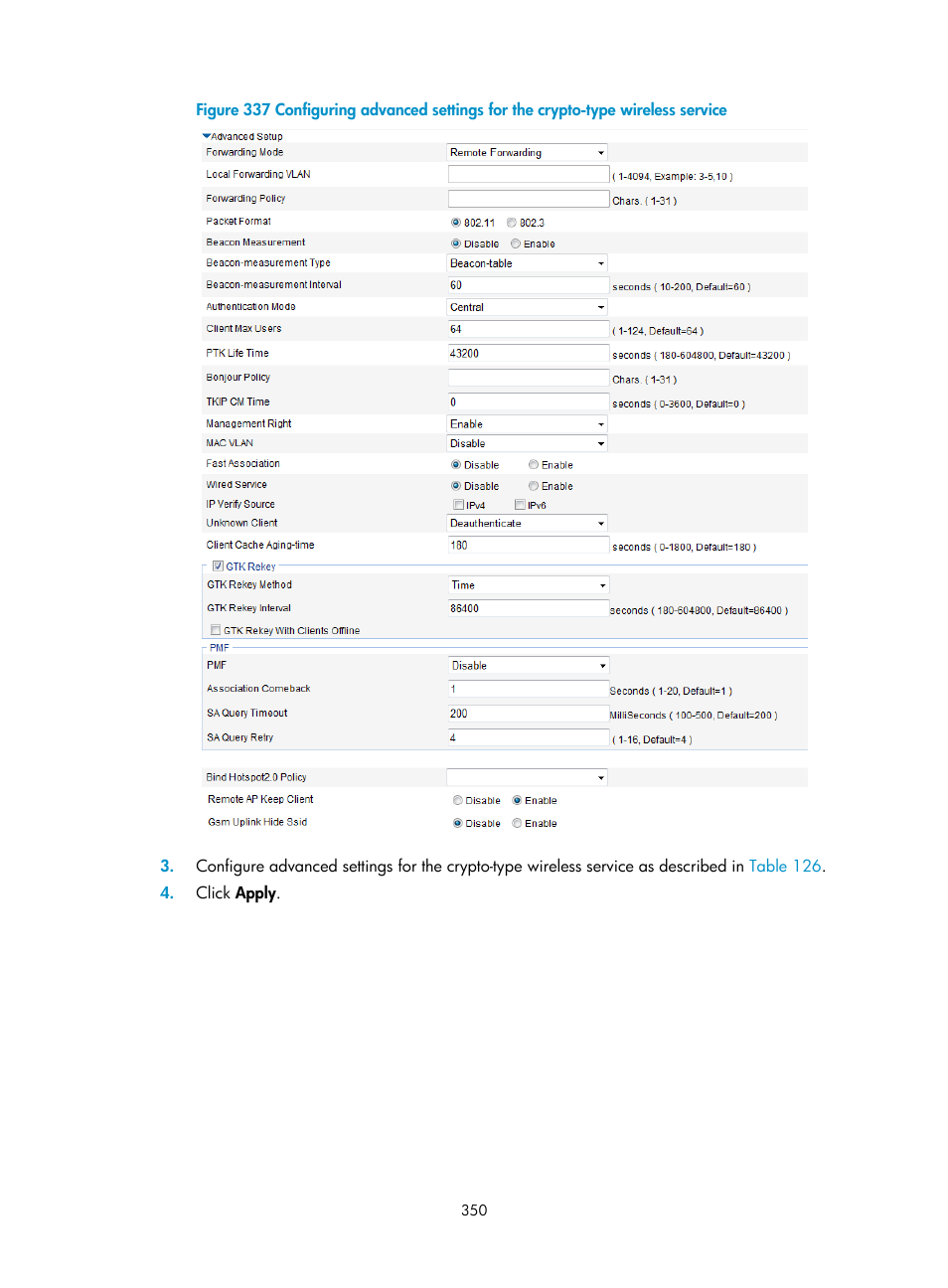 H3C Technologies H3C WX3000E Series Wireless Switches User Manual | Page 371 / 965