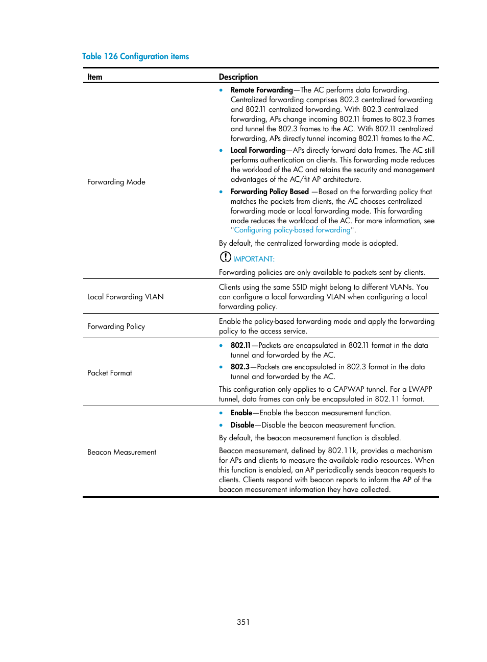 H3C Technologies H3C WX3000E Series Wireless Switches User Manual | Page 372 / 965