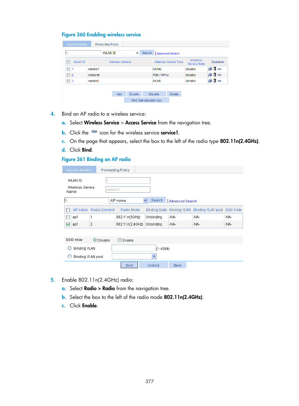 H3C Technologies H3C WX3000E Series Wireless Switches User Manual | Page 398 / 965