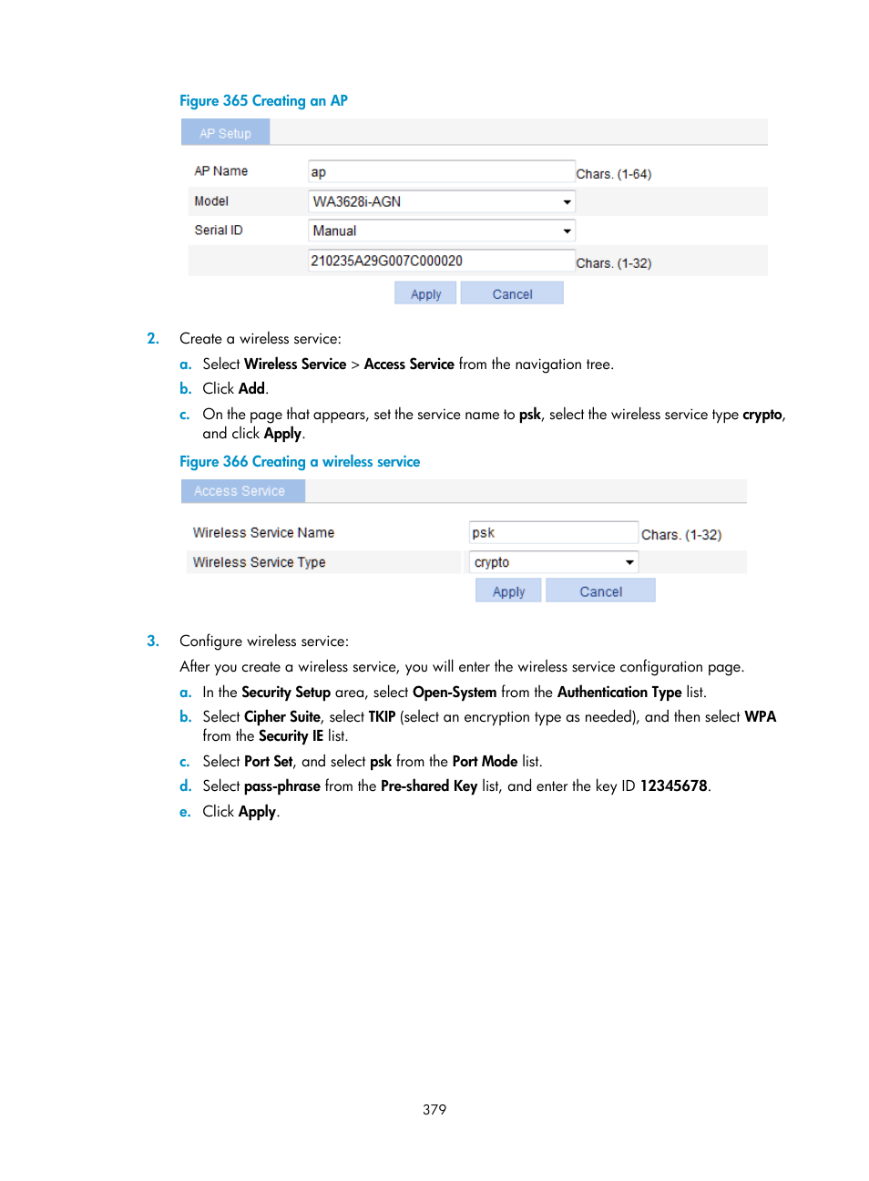 H3C Technologies H3C WX3000E Series Wireless Switches User Manual | Page 400 / 965