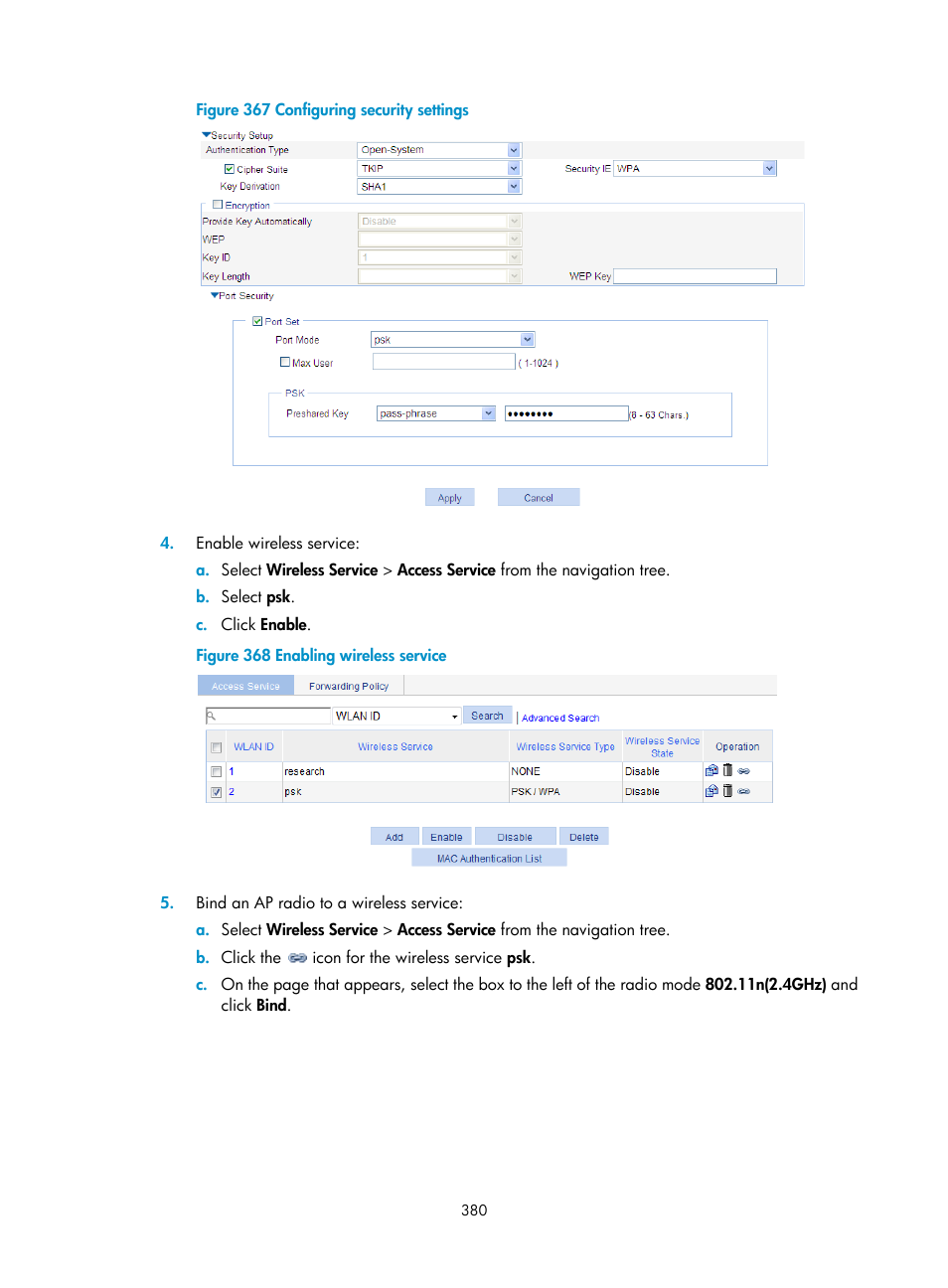 H3C Technologies H3C WX3000E Series Wireless Switches User Manual | Page 401 / 965