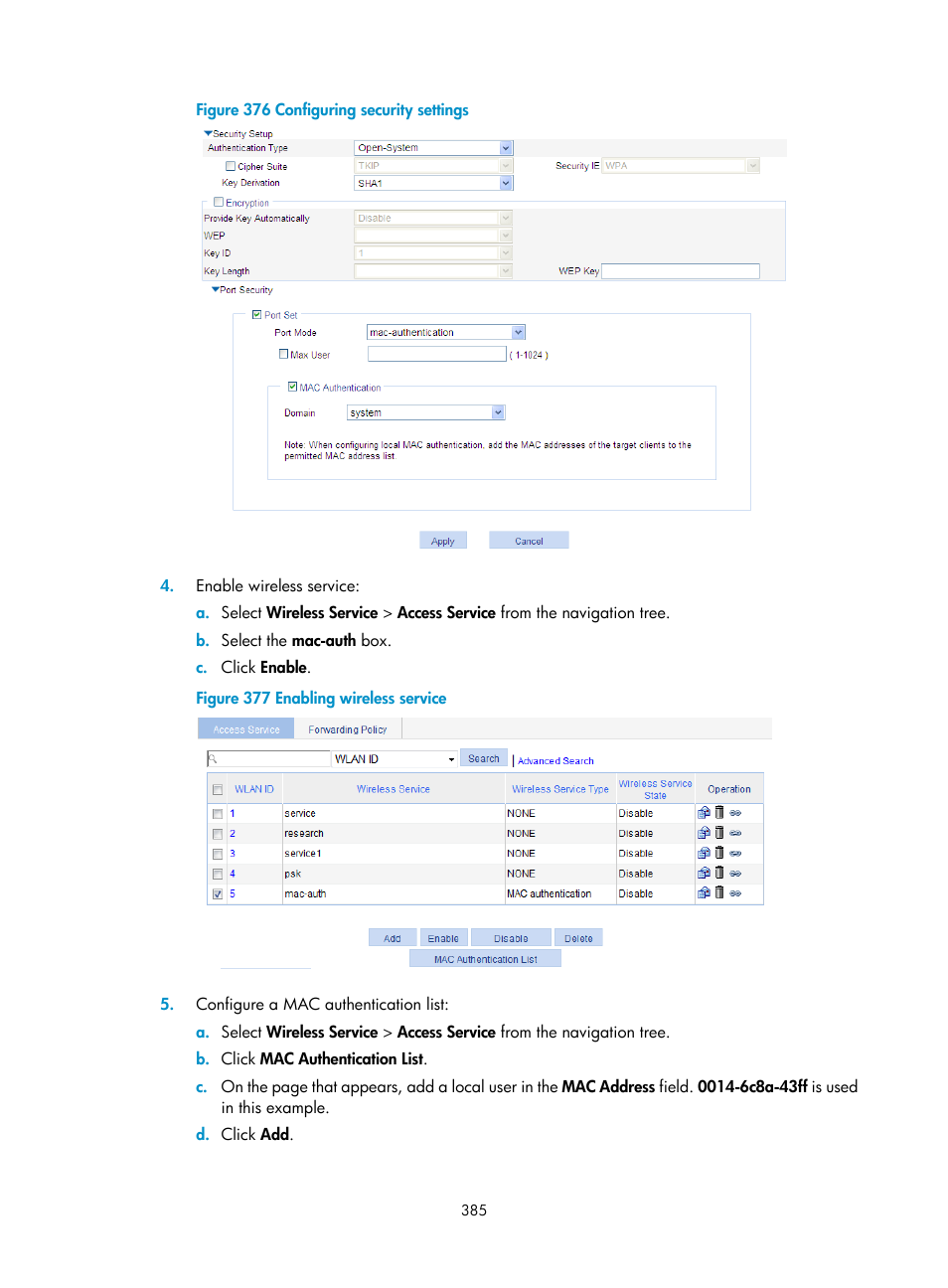 H3C Technologies H3C WX3000E Series Wireless Switches User Manual | Page 406 / 965