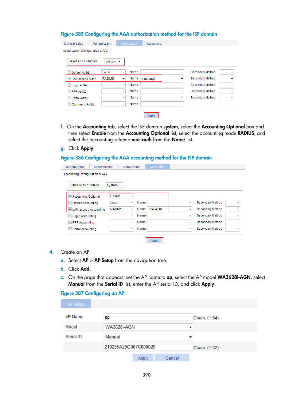 H3C Technologies H3C WX3000E Series Wireless Switches User Manual | Page 411 / 965