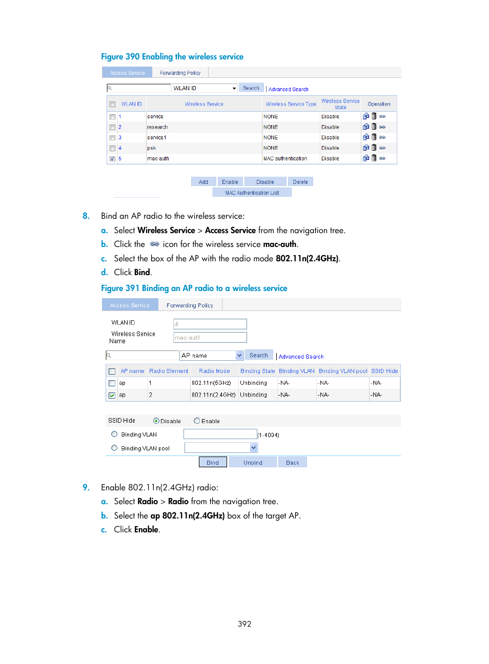 H3C Technologies H3C WX3000E Series Wireless Switches User Manual | Page 413 / 965