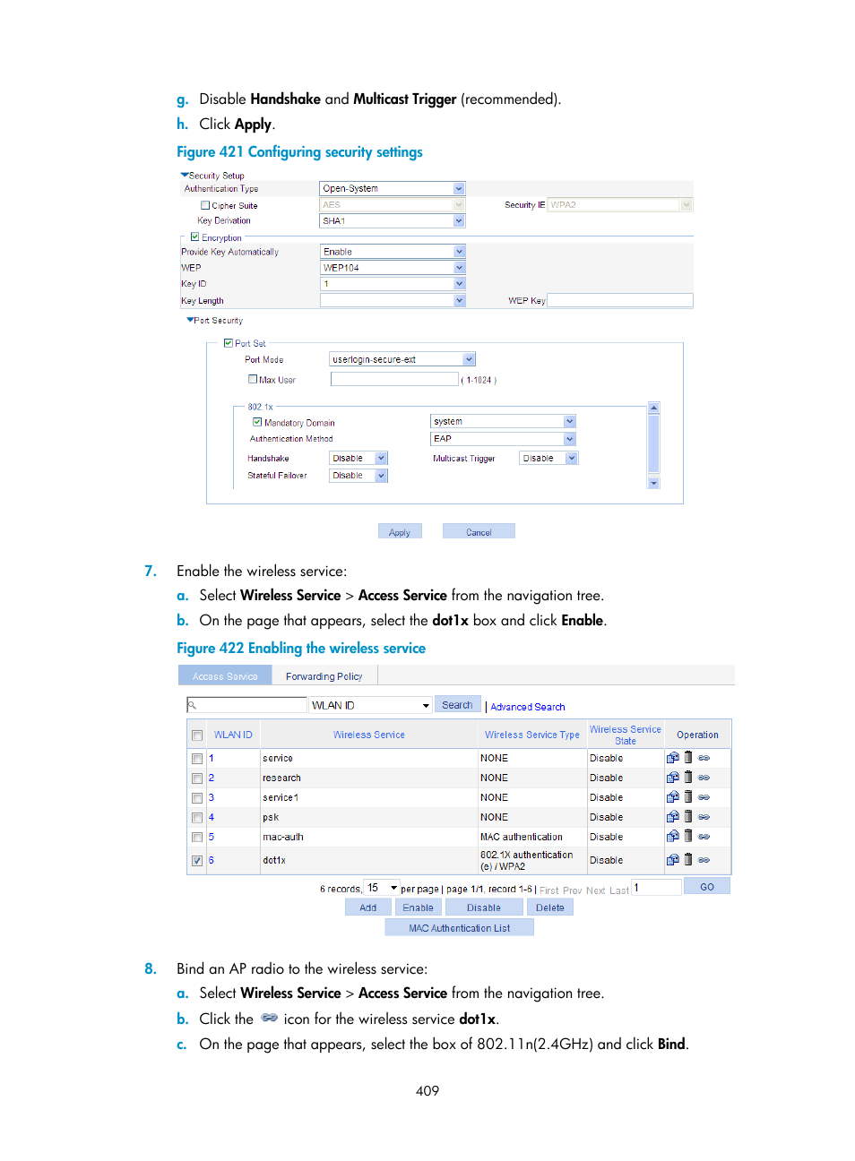 H3C Technologies H3C WX3000E Series Wireless Switches User Manual | Page 430 / 965