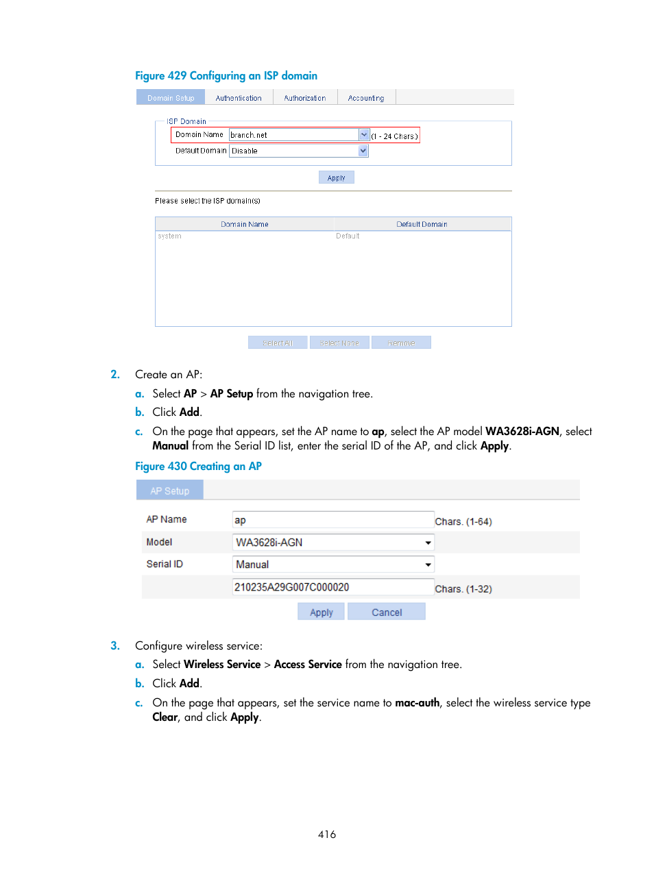 H3C Technologies H3C WX3000E Series Wireless Switches User Manual | Page 437 / 965