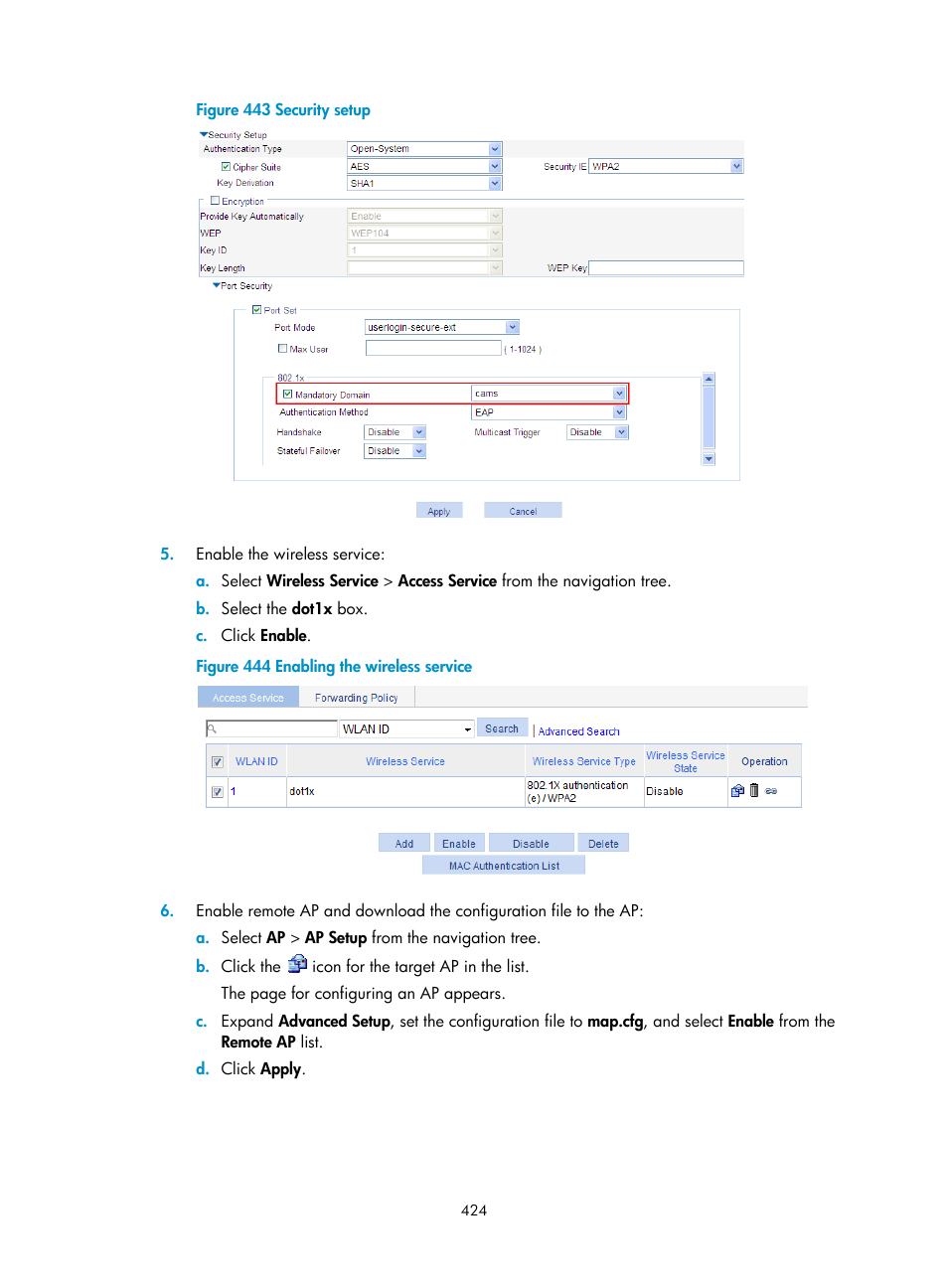 H3C Technologies H3C WX3000E Series Wireless Switches User Manual | Page 445 / 965