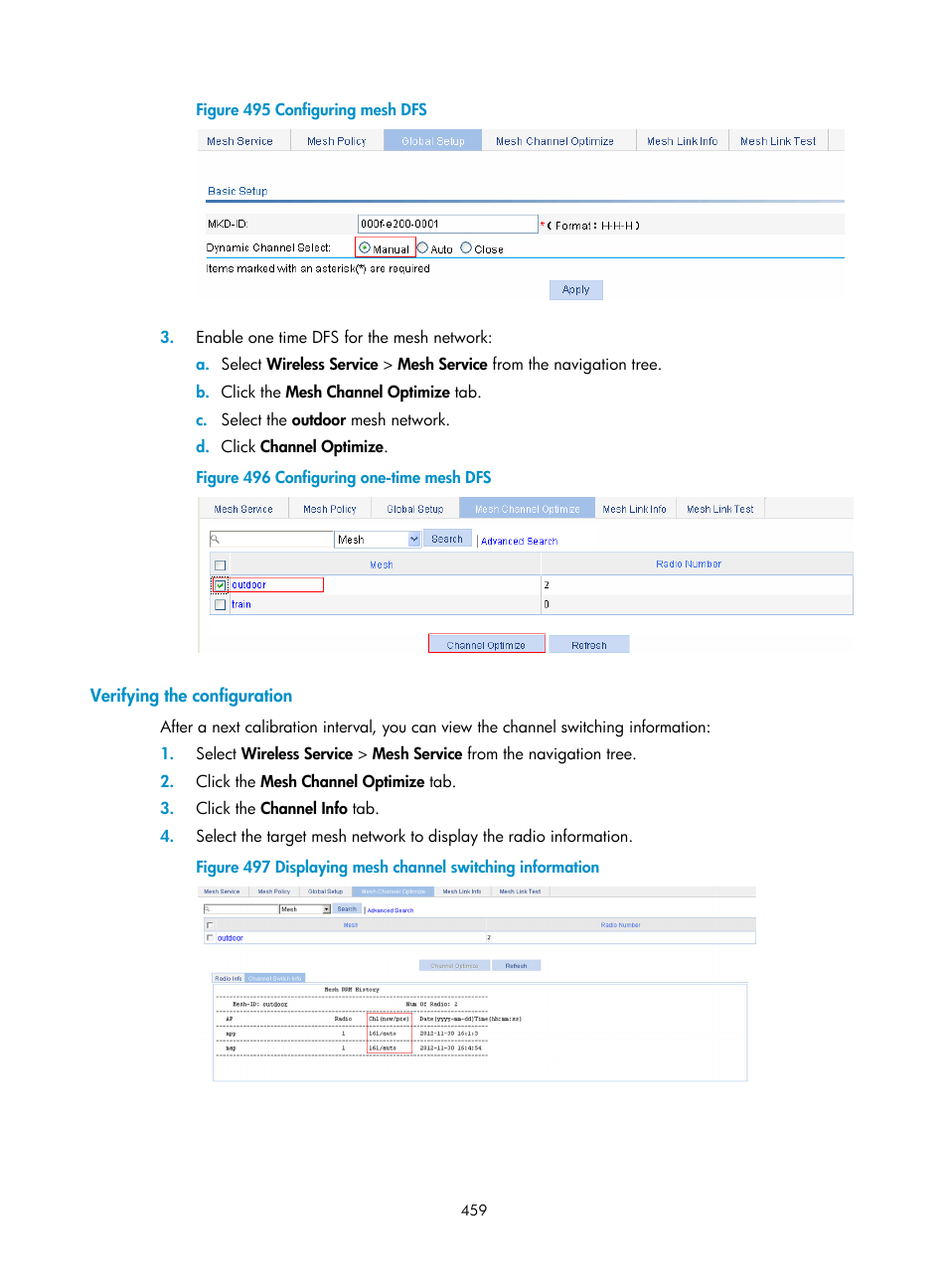 Verifying the configuration | H3C Technologies H3C WX3000E Series Wireless Switches User Manual | Page 480 / 965