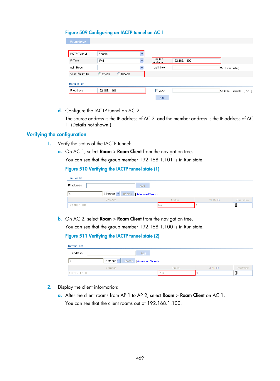 Verifying the configuration | H3C Technologies H3C WX3000E Series Wireless Switches User Manual | Page 490 / 965