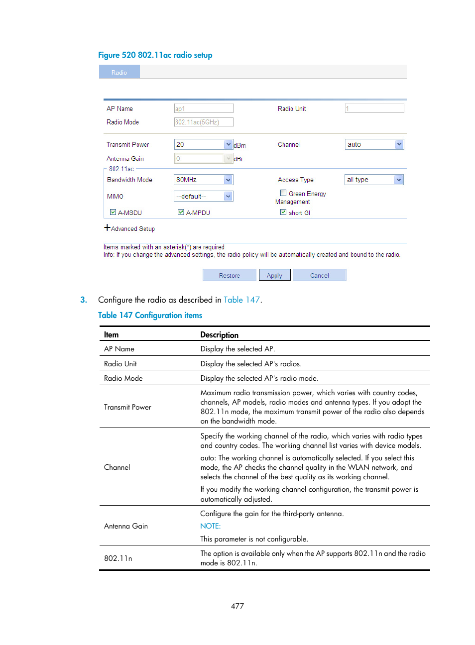 H3C Technologies H3C WX3000E Series Wireless Switches User Manual | Page 498 / 965