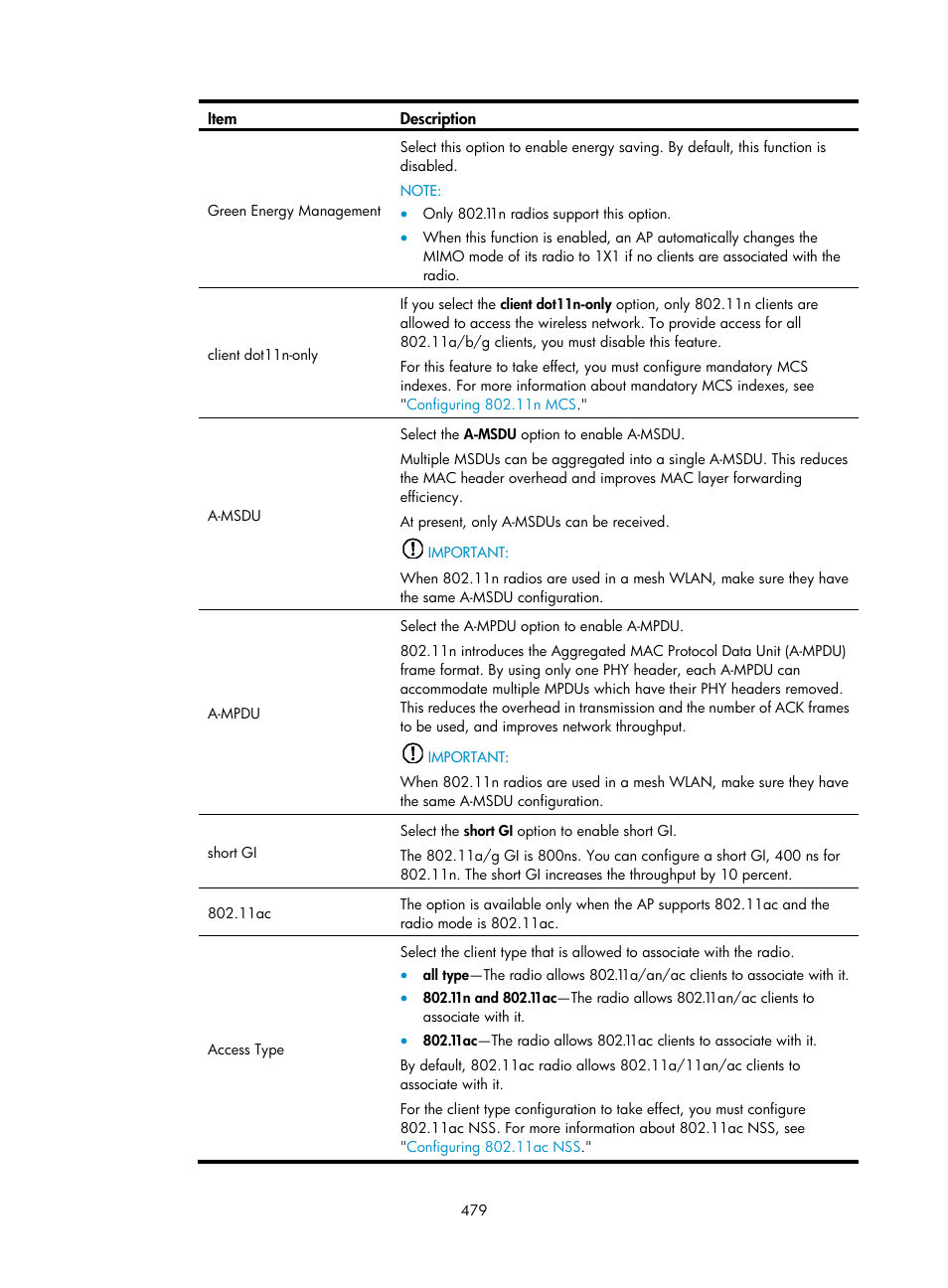 H3C Technologies H3C WX3000E Series Wireless Switches User Manual | Page 500 / 965