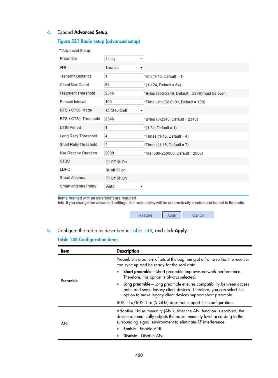 H3C Technologies H3C WX3000E Series Wireless Switches User Manual | Page 501 / 965