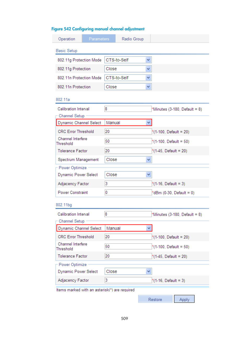 H3C Technologies H3C WX3000E Series Wireless Switches User Manual | Page 530 / 965