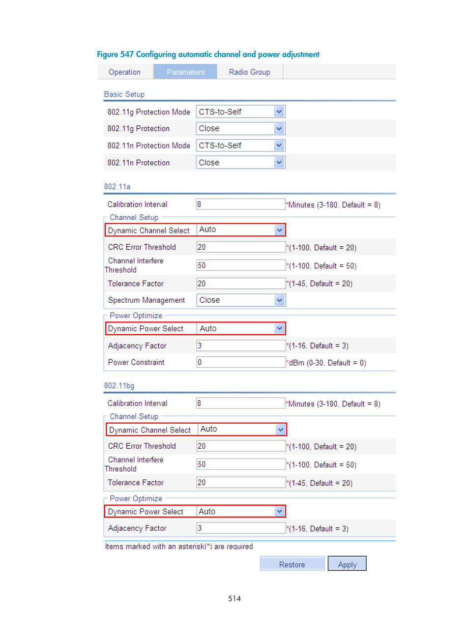 H3C Technologies H3C WX3000E Series Wireless Switches User Manual | Page 535 / 965