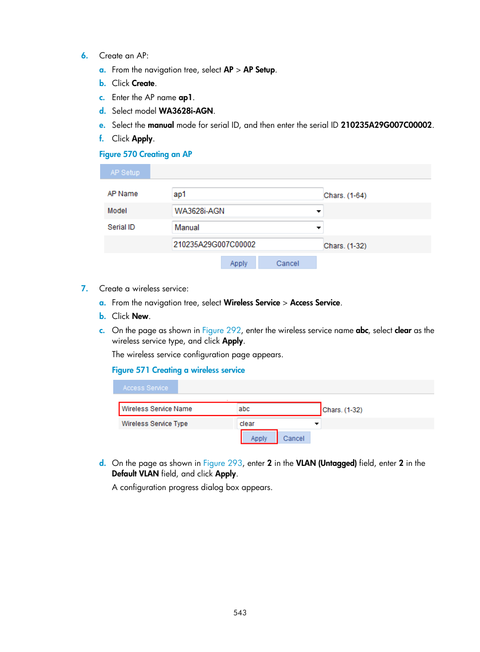 H3C Technologies H3C WX3000E Series Wireless Switches User Manual | Page 564 / 965